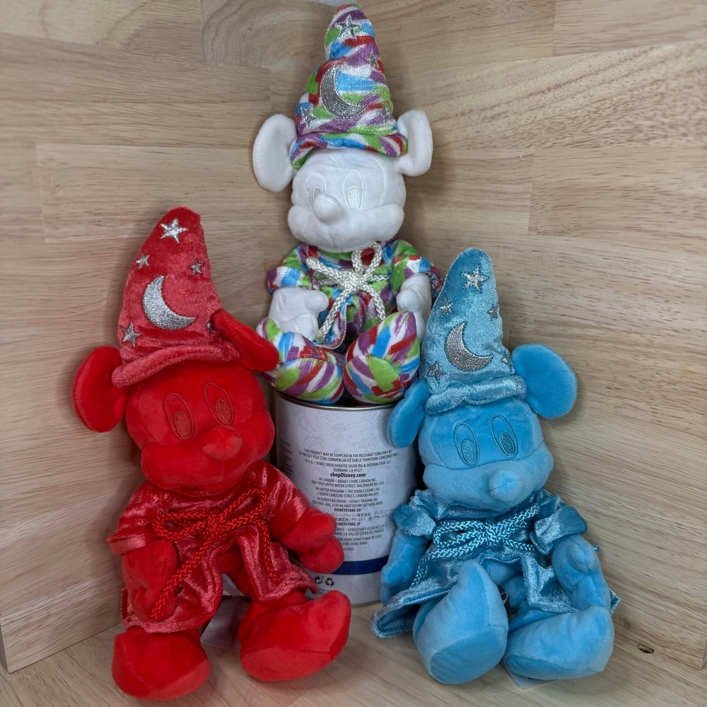Single Disney Ink‎ & Paint Sorcerer Mickey Plush Mystery Color Collection Toy